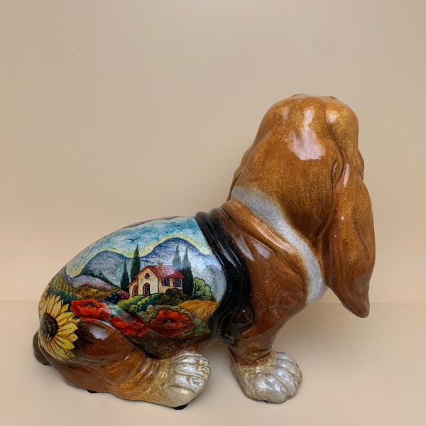 BASSET HOUND design: TUSCAN COUNTRYSIDE, CM.40H